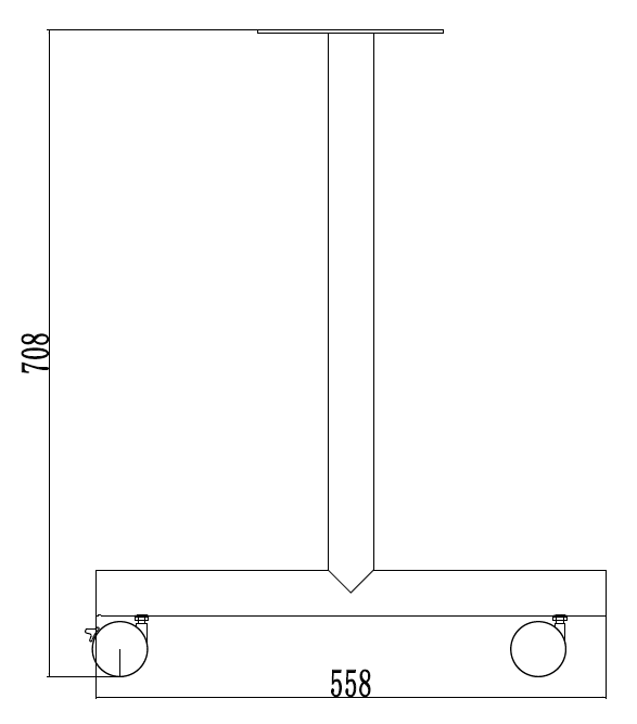 Disegno della ruota TR della gamba