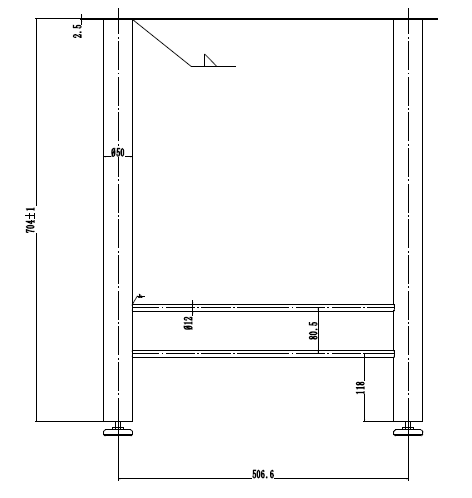 Gamba H 30'' Disegno-2