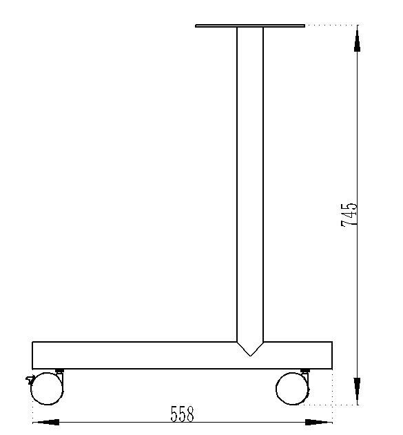 Disegno della ruota C della gamba