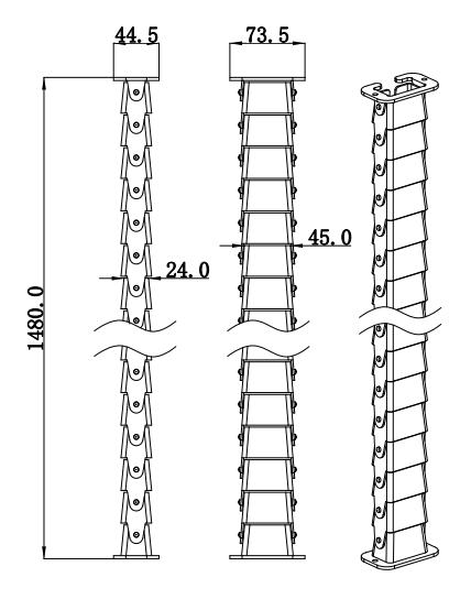 Disegno di gestione dei cavi PWR518